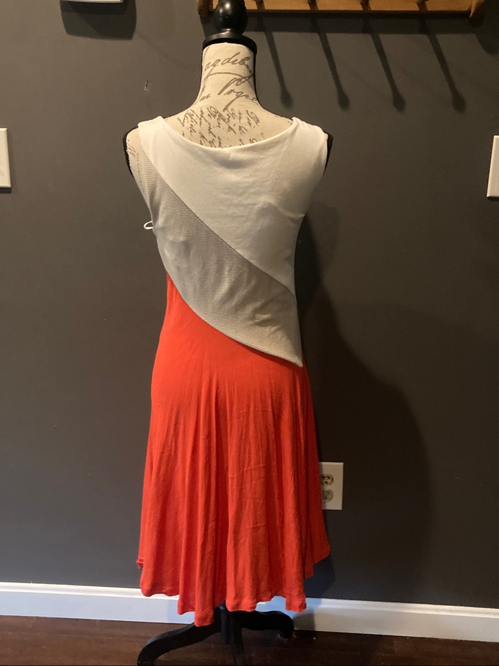 Anthropologie size small sleeveless tri color shift dress excellent condition - Picture 6 of 8